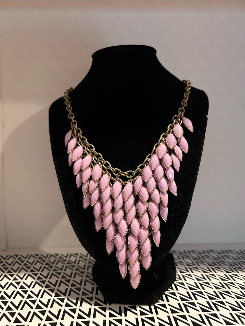 Lavender Statement Bib Necklace - Women's Jewelry